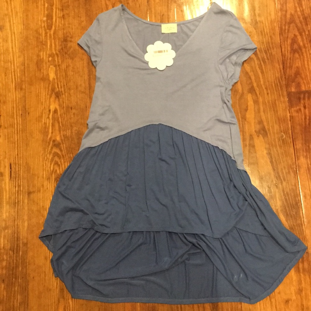 Blue high Boutique top